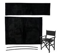 Director Chair Replacement Canvas, Foldable Lawn Chair Seat Cover, Soft and Wear-Resistant Fabric with Easy Installation Strong Stitching, for Beach, Garden, Camping, RV, Patio, Makeup Stations