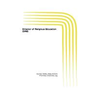 Director of Religious Education (DRE): Journal, Notes, Ideas, Actions, Priorities, Checklists, Log | Tool for Daily Goal Setting Tracker Planner | ... Journal Office Book Gifts for Meetings