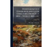 Directories - E Denovan & Co.'s Edinburgh and Leith Directory, From (Tascabile)