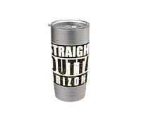Direttamente dalla città angosciata vintage dell'Arizona Bicchiere termico in acciaio inox doppia parete