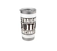 Direttamente dalla città angosciata vintage di Cincinnati Bicchiere termico in acciaio inox doppia parete