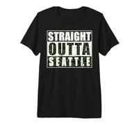 Direttamente dalla Città angosciata Vintage di Seattle Maglietta Premium