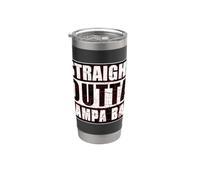 Direttamente dalla città angosciata vintage di Tampa Bay Bicchiere termico in acciaio inox doppia parete