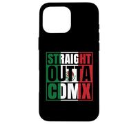 Direttamente fuori CDMX Mexico DF Ciudad Mexicana Bandiera Chicano Custodia per iPhone 16 Pro Max