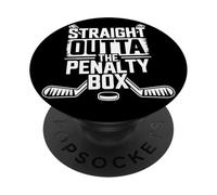 Direttamente fuori dal rigore - Giocatore di hockey su ghiaccio PopSockets PopGrip Adesivo
