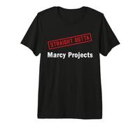 Direttamente Fuori Marcy Progetti Brooklyn New York NY Home Maglietta Premium