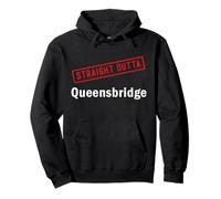 Direttamente Fuori Queensbridge Hip Hop Queens New York NY Felpa con Cappuccio