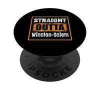 Direttamente fuori Winston-Salem North Carolina USA Retro Humor PopSockets PopGrip Adesivo