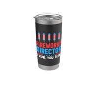Direttore dei fuochi d'artificio I Run You Run Bicchiere termico in acciaio inox doppia parete