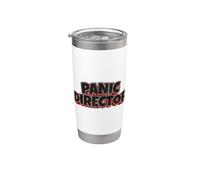Direttore di panico Ufficio Ufficio Divertente Ansia Manager Bicchiere termico in acciaio inox doppia parete
