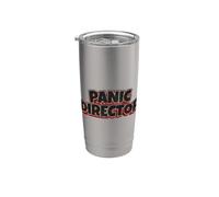 Direttore di panico Ufficio Ufficio Divertente Ansia Manager Bicchiere termico in acciaio inox doppia parete