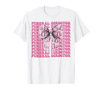Direttore funebre Ultimo soccorritore Mortuary Girl Coquette Bow Maglietta