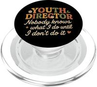 Direttore giovanile Retro Nessuno sa cosa faccio PopSockets PopGrip per MagSafe