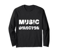 Direttore Musicale Strumenti Musicali Design Uomo Donna Presente Maglia a Manica