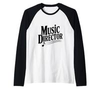 Direttore Musicale Vita Divertente per Musicisti E Direttori D'orchestra Maglia con Maniche Raglan