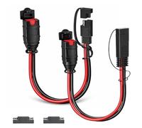 Direvcdro Confezione da 2 cavi di prolunga per NOCO GC009 X-Connect SAE adattatore Genius Smart Charger, filo di rame puro 14AWG, connessione durevole per moto/ATV/UTV/auto