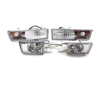 Direzione Compatibile Con Per Golf Per Jetta Per Vento 1992 1993 1994 1995 1996 1997 1998 1999 Un Set Di Luci Per Auto Paraurti Anteriore Fendinebbia E Indicatori Di Direzione(Clear)