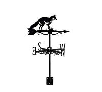 direzione del vento, Banderuola con ornamento di animali selvatici Banderuola in metallo nero Banderuola con montaggio sul tetto for l'arredamento del patio del cortile del giardino della fattoria, A(