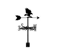 direzione del vento, Banderuola con ornamento di animali selvatici Banderuola in metallo nero Banderuola con montaggio sul tetto for l'arredamento del patio del cortile del giardino della fattoria, A(