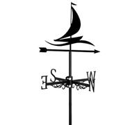 direzione del vento, Banderuola da corsa a forma di barca a vela ornamento in ferro indicatore di direzione del vento, strumenti di misurazione for tetti da giardino Decorazione for fattoria da giardi