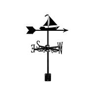 direzione del vento, Banderuola da corsa a forma di barca a vela ornamento in ferro indicatore di direzione del vento, strumenti di misurazione for tetti da giardino Decorazione for fattoria da giardi