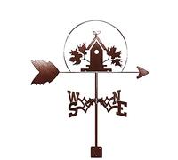 direzione del vento, Banderuola da surfista Set da vino Casetta for gli uccelli Banderuola decorativa Banderuola, Banderuola in acciaio inossidabile Strumento di misurazione Fattoria Scena retrò Indic