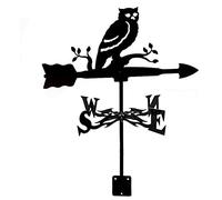 direzione del vento, Banderuola segnavento in metallo Gufo Banderuola segnavento da giardino in acciaio inox Indicatore di direzione del vento for tetto in ferro esterno Decorazione da giardino estern