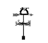 direzione del vento, Banderuola segnavento in metallo nero ornamento animale banderuola indicatore della direzione del vento banderuola da tetto for decorazione del patio del cortile del giardino dell