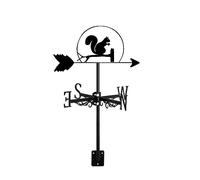 direzione del vento, Banderuola segnavento in metallo nero ornamento animale banderuola indicatore della direzione del vento banderuola da tetto for decorazione del patio del cortile del giardino dell