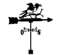 direzione del vento, Banderuola tradizionale in acciaio inossidabile, banderuola in ferro da giardino con scena di fattoria retrò, indicatore decorativo della direzione del vento for strumento di misu