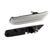 direzione dinamici 2 pezzi Dinamica Ambra LED Auto Indicatore Laterale Segnale di Girata Sequenziale Lampeggiante Luce Per Boxster 986 911 996 Carrera 1996-2004 LED Indicatore(Transparent Silver)