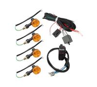 Direzione Frecce Indicatori Per 7/8 Pollici Moto Universale Segnale Di Svolta Cablaggio Set Manubrio Controllo Faro Clacson Interruttore Cablaggio