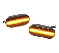 Direzione Indicatore Per VW Golf3 4 Per Bora Lupo Per Passat Polo 2PCS Lente Fumo Dinamico Che Scorre LED Indicatori Direzione Indicatore Laterale Della Lampada Luce Indicatori Direzione
