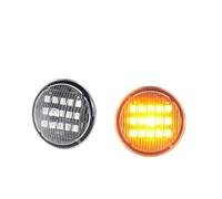 Direzione Indicatori 2PCS LED Dinamico Ambra Indicatori Direzione Luci Posizione Laterali Per Fiat Punto 188 1999-2012 Doblo 2001-2005(Dynamic Crystal)