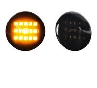Direzione Indicatori 2PCS LED Dinamico Ambra Indicatori Direzione Luci Posizione Laterali Per Fiat Punto 188 1999-2012 Doblo 2001-2005(Dynamic Black)
