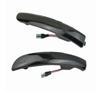 Direzione Specchio Lampada Compatibile Con Ford Per Kuga Per Escape Per EcoSport 2013-2018 Tutti Gli Indicatori Di Direzione Dinamici Neri Fumé Specchietto Laterale Ripetitore Di Segnale