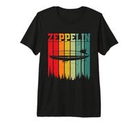 Dirigibile Retro Zeppelin Anni '70 '80 Zepelin Zepplin Maglietta Premium