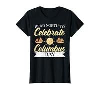 Dirigiti a nord per celebrare il Columbus Day Christopher Columbus Maglietta