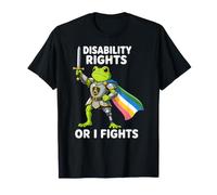 Diritti dei disabili o combatte Paladino Frog Knight Pride Meme Maglietta