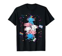 Diritti delle Persone Transgender Axolotl Queer Kawaii LGBTQ Maglietta