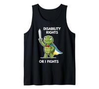 Diritti di disabilità o combatte Tartaruga Eroe Tartaruga Cartoon Canotta