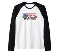 Diritti di Voto per Rompere Le Catene della democrazia patriottica Maglia con Maniche Raglan