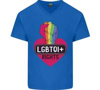 Diritti LGBTQI+ Consapevolezza Gay Pride T-Shirt In Cotone A V Per Uomo