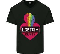 Diritti LGBTQI+ Consapevolezza Gay Pride T-Shirt In Cotone A V Per Uomo
