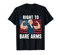 Diritto A Bare Arms George Washington Divertente 4 luglio Palestra Maglietta