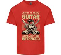 Diritto Di Portare Chitarra Rock N Roll Musica Maglietta Bambini