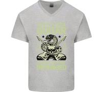 Diritto Di Portare Chitarra Rock N Roll Musica T-Shirt In Cotone A V Per Uomo