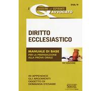 Diritto ecclesiastico. Manuale di base per la preparazione alla prova orale