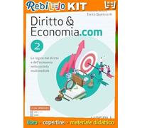 DIRITTO & ECONOMIA.COM 2 (9788836003587) - Libro Scolastico + Kit Scuola con Copertine Rebillo