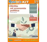 DIRITTO ED ECONOMIA POLITICA 5ED - VOLUME 3 (LDM) (9788808728913) - Libro Scolastico + Kit Scuola con Copertine Rebillo